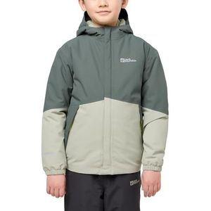 Jack Wolfskin - Blocky Jas - Waterdichte Kinderjas - Groen - Gerecycled Materiaal
