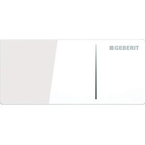 Geberit Bedieningsplaat Sigma 70 (reserveonderdeel, kleur glas wit, voor 2 hoeveelheden spoelingen) 242813SI1