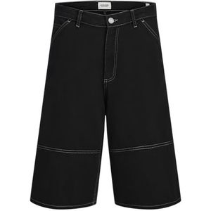 JACK & JONES Heren Jpstowen Contrast Panel Short XLong, zwart, L