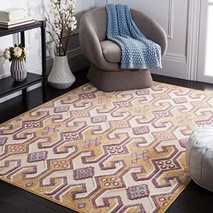 Safavieh Modern tapijt, PAR152, geweven viscose PAR152 160 x 230 cm goud/meerkleurig.