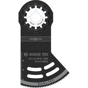 Bosch 1x PRO Multi Material AYZ 53 BPB multitoolzaagblad (voor Gipsplaat, Hout met spijkers, Breedte 53 mm, Professional Accessoires Multitool)