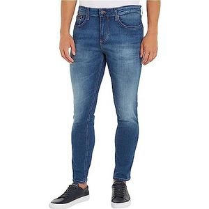 Tommy Hilfiger heren Jeans Austin slanke taps toelopende Wmbs, Wilson Mid Blauw Stretch, 34W / 36L