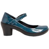 Alfama - Enkellaarsjes - Zwart - Microvezel - Met Middelhoge Hakken