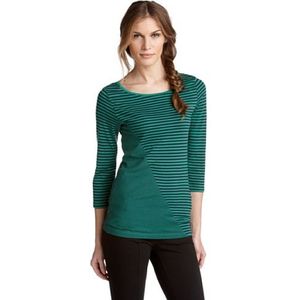 ESPRIT DE Corp B01601 T-shirt voor dames, gestreept, groen (322 Bottle Green), 42