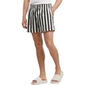 Urban Classics Zwemshorts  zwart / wit