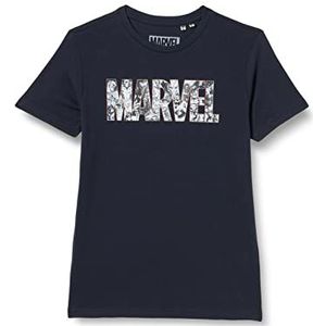 Marvel BOMARCOTS165 T-shirt, Navy, 14 jaar, jongens, Marine., 14 Jaren