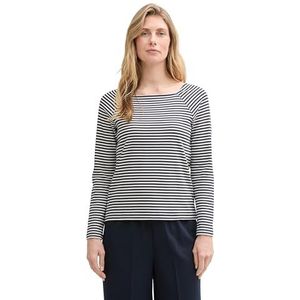 Shirt - Longsleeve - Gestreept - Jersey - Normale Pasvorm