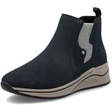 Rieker - Enkellaarsjes - Donkerblauw - Imitatieleer - Antistress-voetbed