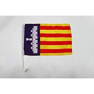 Autovlag Mallorca 45x30cm - Autovlag van Mallorca - Spanje 30 x 45 cm - AZ VLAG