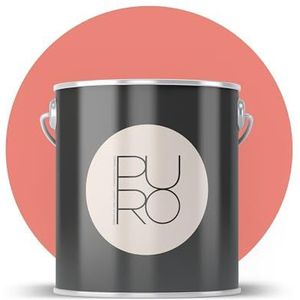 Livingwalls PURO Premium muurverf c2029 - schilderverf met zeer hoge dekking - matte hoogwaardige binnenverf in roze - 2,5 l