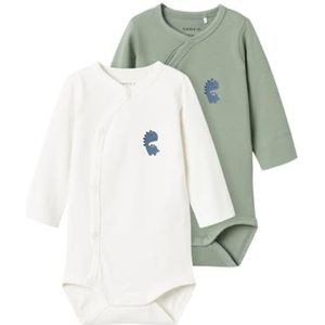 Name it baby Heren Nbmnedrick 2P Ls Wrap Body, Lily Pad, Numeric_68 (2-pack), Lily Pad, numeric_68