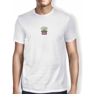Green Fish Heren T-shirt, wit, M