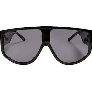 Urban Classics Uniseks zonnebril voor mannen en vrouwen met opberghoes, zonnebrillen Florida, zwart, één maat, zwart, One Size