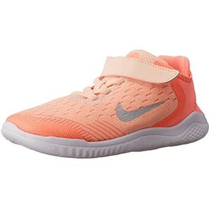 Nike Free Run 2018 Hardloopschoenen voor meisjes, Pink Crimson Tint Gunsmoke Crimson 800, 31.5 EU