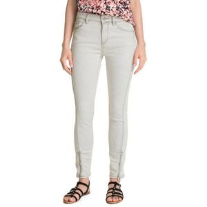 ESPRIT Skinny jeans voor dames met ritsdetails, grijs (E Powder Grey 993), 28W