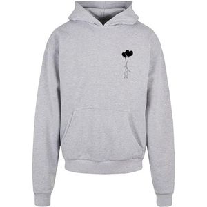 Merchcode Herentrui met capuchon, 100% katoen, grijs, M, Grijs, M