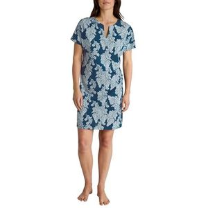 Calida Favourites nachthemd voor dames, deep dive petrol, regular, Deep Dive Petrol, One size