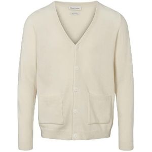 BY GARMENT MAKERS Sustainable; obviously! Unisex Tiger Knit Cardigan Sweater, Off White, M