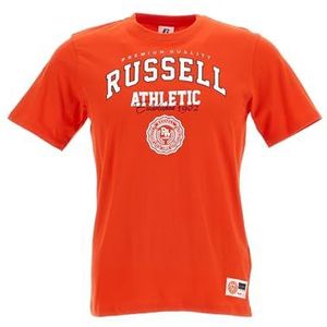 RUSSELL ATHLETIC SS Crewneck T-shirt met korte mouwen, Oranje. Com, 128