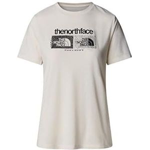 The North Face Foundation Graphic 1 T-Shirt voor dames White Dune XS