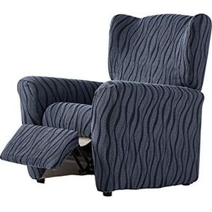 Zebra Andromeda Elastische hoes relaxstoel maat 1-zits (standaard), kleur blauw (meerdere kleuren beschikbaar)