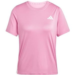 adidas - WE 3S CREW TEE - T-shirt - Pink Fusion/White - Sportief