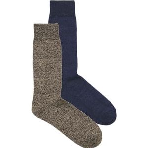 JACK & JONES Jacjefrey Winter Socks 2 Pack, Diepe mahonie, One size