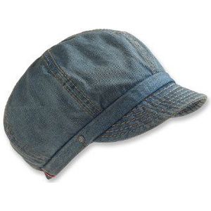 edc by ESPRIT Dames Cap NA, C48600, Gr. one Size (S), Blauw (Washed Blue Denim 419), blauw (Washed Blue Denim 419), Eén maat