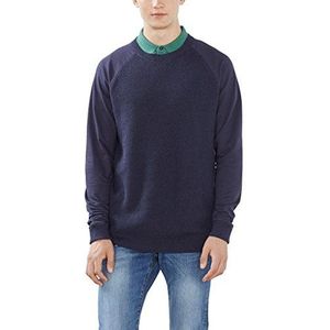 ESPRIT Heren met structuur-regular fit pullover, blauw (navy 400), 3XL
