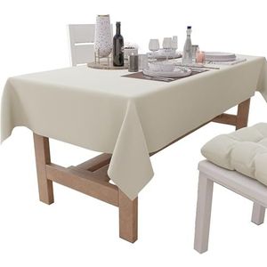 PETTI Artigiani Italiani - Rechthoekig tafelkleed, elegant tafelkleed, effen katoenen tafelkleed, keukentafelkleed, tafelkleed voor 6 plaatsen (140 x 180 cm), 100% Made in Italy