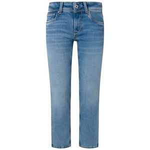 Pepe Jeans Dames Slim Jeans Lw, Blauw (Denim-XW3), 32W / 32L, Blauw (Denim-xw3), 32W / 32L