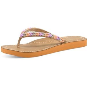 Teenslippers - Beige - Gevlochten Bandjes - Antislip Profiel