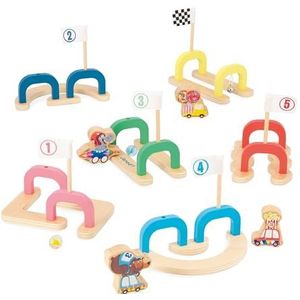 Janod Applepop-J03357 Behendigheidsspel voor kinderen, 6 niveaus + 2 ks + 4 delen, behendigheid en concentratie, speelgoed van FSC-hout, vanaf 3 jaar, meerkleurig (JURATOYS)