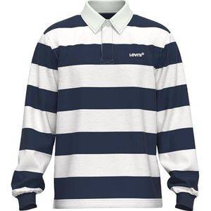 Levi's Heren Union Rugby Sweater, Atomic Stripe Naval, M