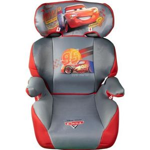 Kinderautostoel Cars Groep 2-3 (15 tot 36 kg) met de zeer sterke Saetta Mcqueen, rood en grijs