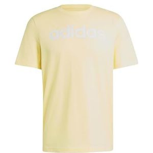 adidas Sportswear Essentials Single Jersey Linear Geborduurd Logo T-shirt - Heren - Geel