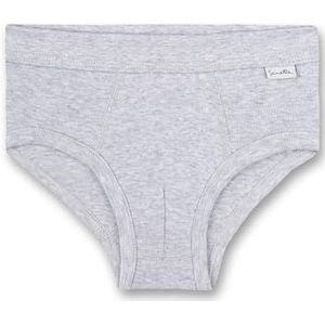 Sanetta Jongens slip | Hoogwaardige en duurzame onderbroek voor jongens van biologisch katoen. Ondergoed voor jongens, grijs, 104