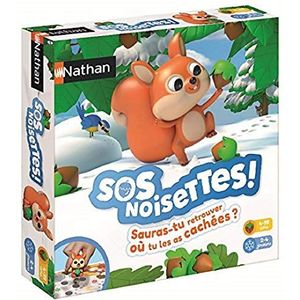 Nathan - SOS hazelnoten – coöperatief spel – Vindt hazelnoten – om met familie of vrienden te spelen – voor 2 tot 4 spelers – voor kinderen vanaf 4 jaar