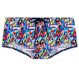 HOM 403004 Boardshorts, meerkleurig opdruk, S, heren, Meerkleurige print, S