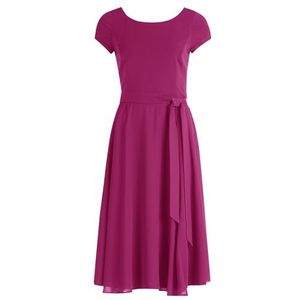 Vera Mont Dames cocktailjurk met riem, Patch roze/roze, 46