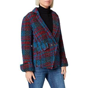 Taifun Blazer voor dames, Houtskool met patroon, 34