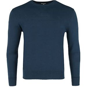 Mexx Heren Brian Crew Neck Sweater, Light Navy (Dark Denim), XL