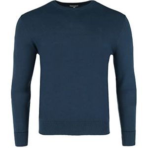 Mexx Heren Brian Crew Neck Sweater, Light Navy (Dark Denim), L