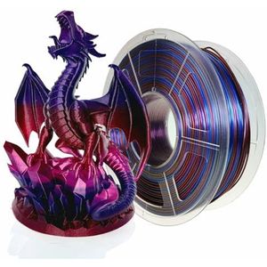 Stronghero3D PLA 3D-printer filament, 1,75 mm, melkwegrood, zijde blauw, zijde paars, nettogewicht 1 kg