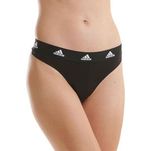 Adidas Sports Underwear Dames multipack thong (2PK) tangaslipjes, zwart, XXL
