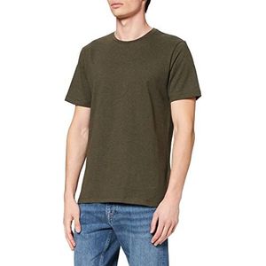 CASUAL FRIDAY Heren Thor Melange T-shirt, 1905081/Peat Melange, M