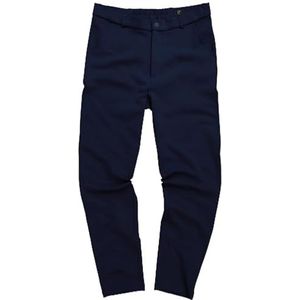 JP 1880 Heren grote maten L-8XL chino broek business collectie - met FLEXNAMIC® technologie en New York Modular System, 806097, Mat nachtblauw, 3XL