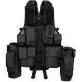 Brandit Heren Tactical Vest, Zwart, OS