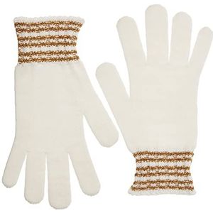 United Colors of Benetton Gebreide handschoenen voor meisjes, Crème Wit 036, KL