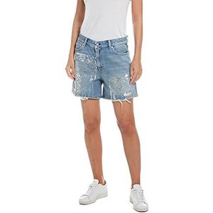 Replay Dames WA501P Jeansshorts, 010 lichtblauw, 26, 010, lichtblauw, 26W